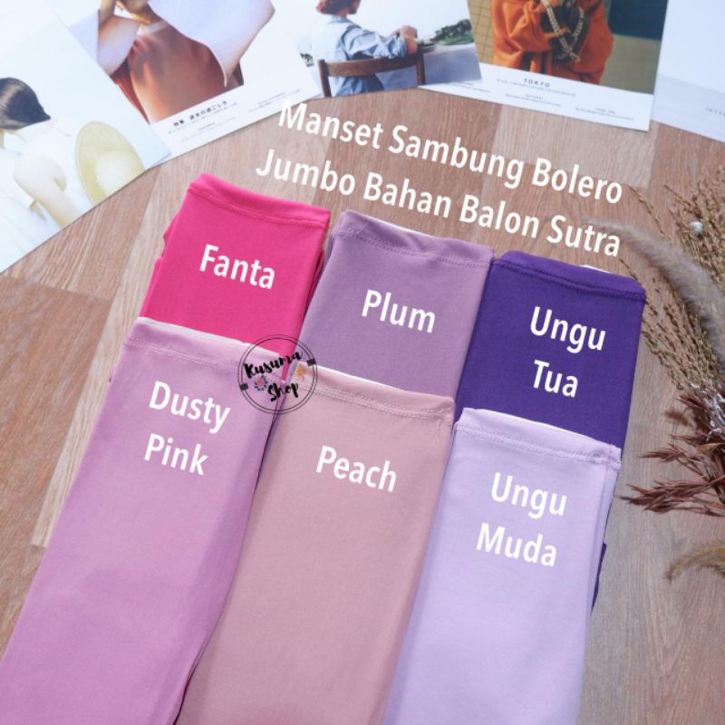 bolero jumbo -manset tangan bolero ukuran jumbo bahan spandek balon