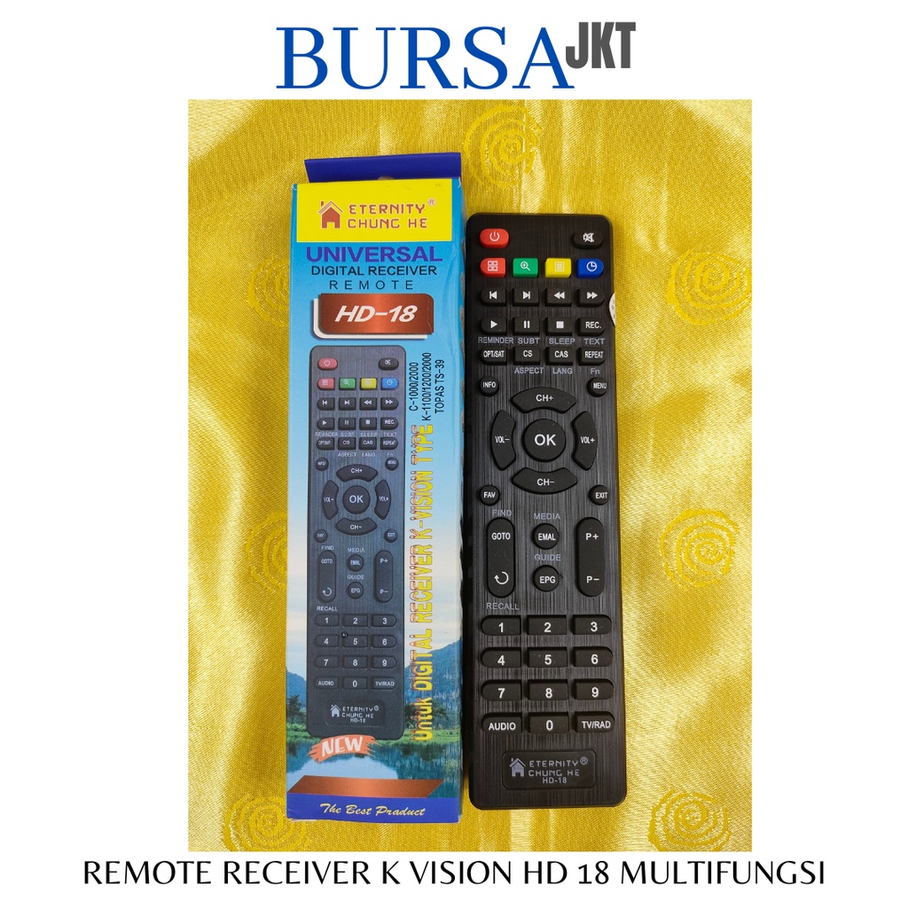 REMOTE MULTI KVISION BROMO TOPAS C2000 C1000 MPEG4 SET TOP BOX MPEG4 HD 18