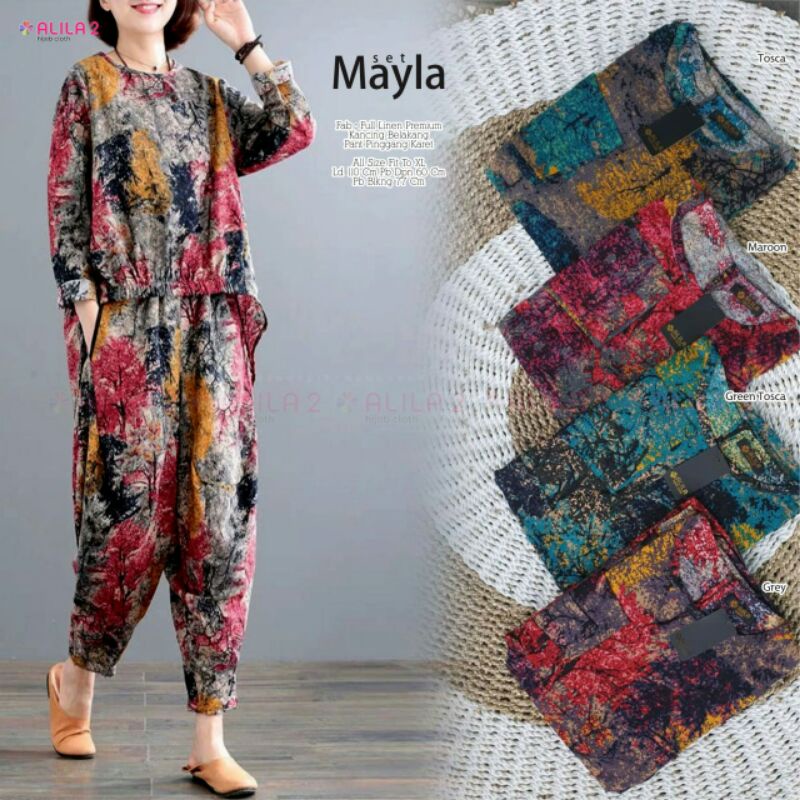 MAYLA Set (Blouse &amp; pants) By Alila