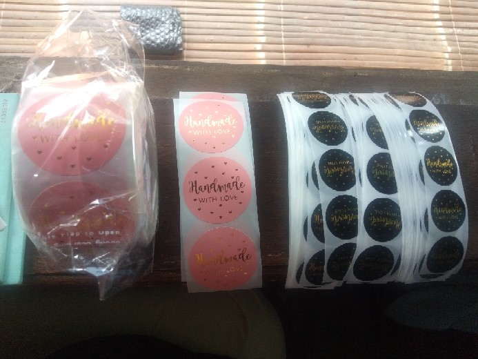 Stiker Sticker Label  Handmade With Love  - Ty3t