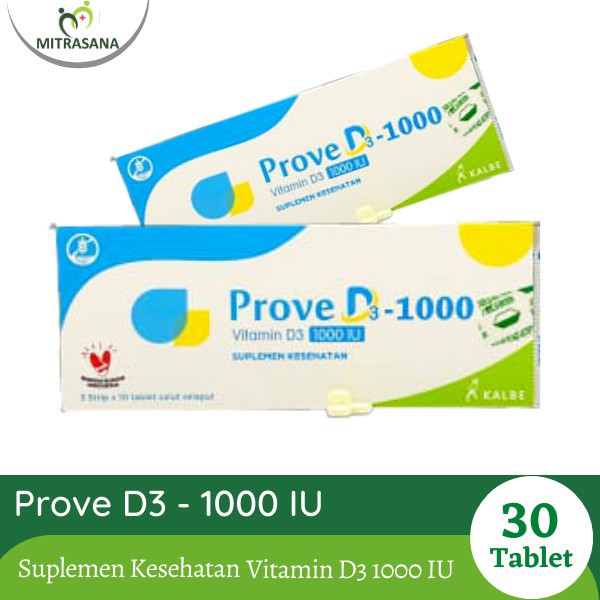 Vitamin D Prove D3 1000 Iu 30 Tab Shopee Indonesia