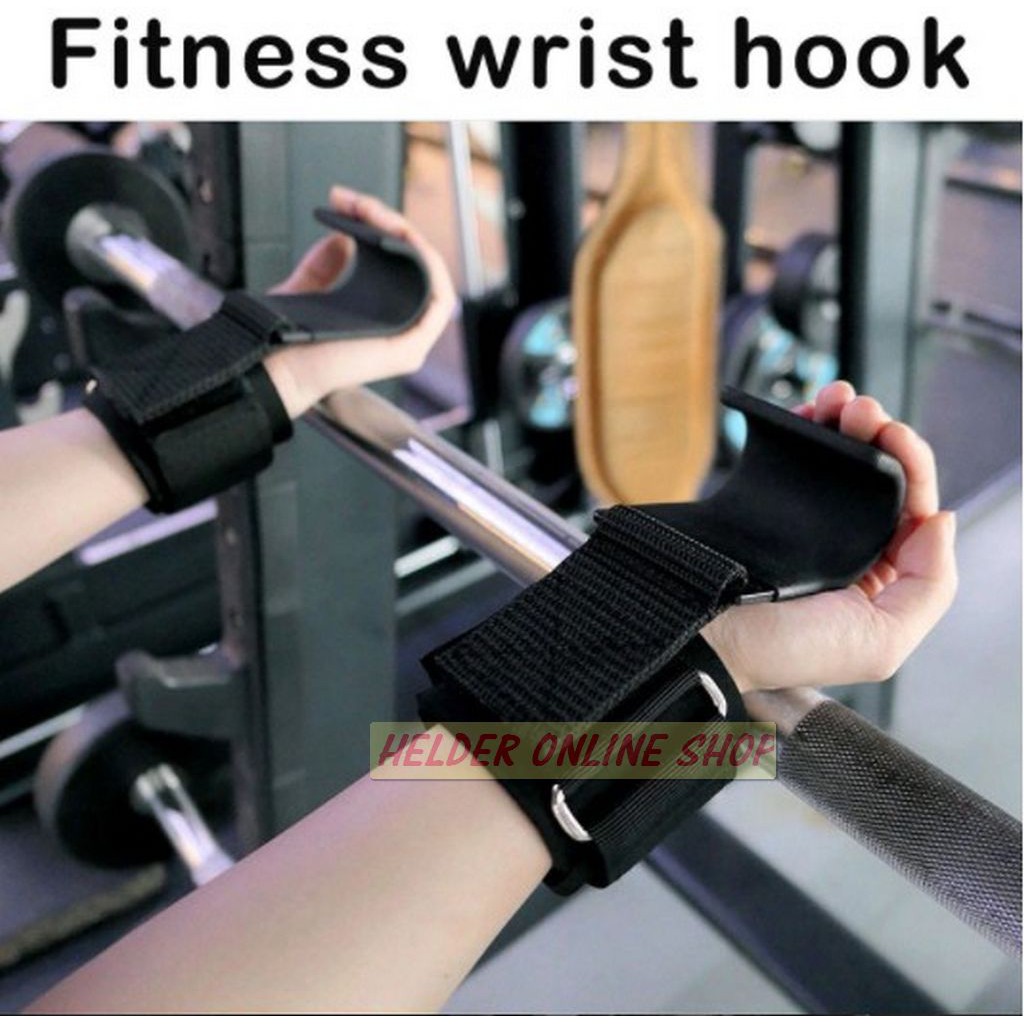 Fitness Weight Lifting Hook Gym wrist band hook besi