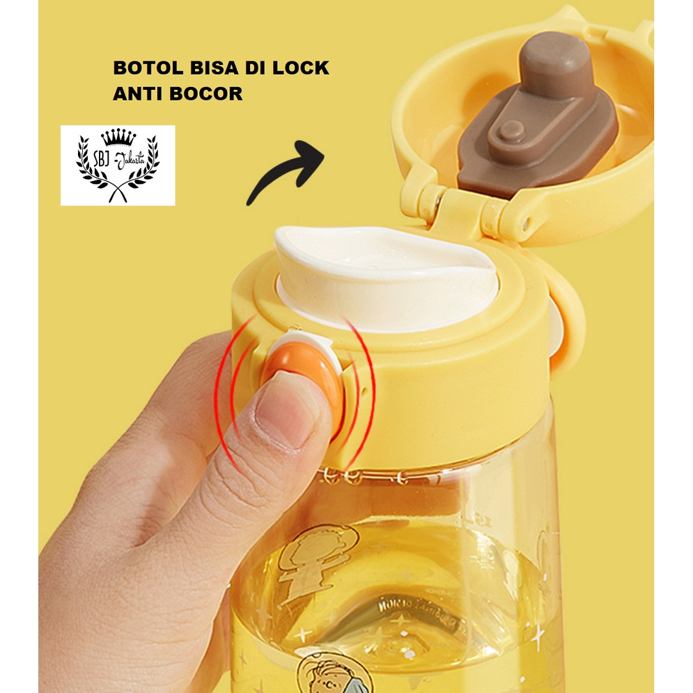 BOTOL MINUM INFUSER SNOOPY CUP ORIGINAL BPA FREE 600ml Anti bocor