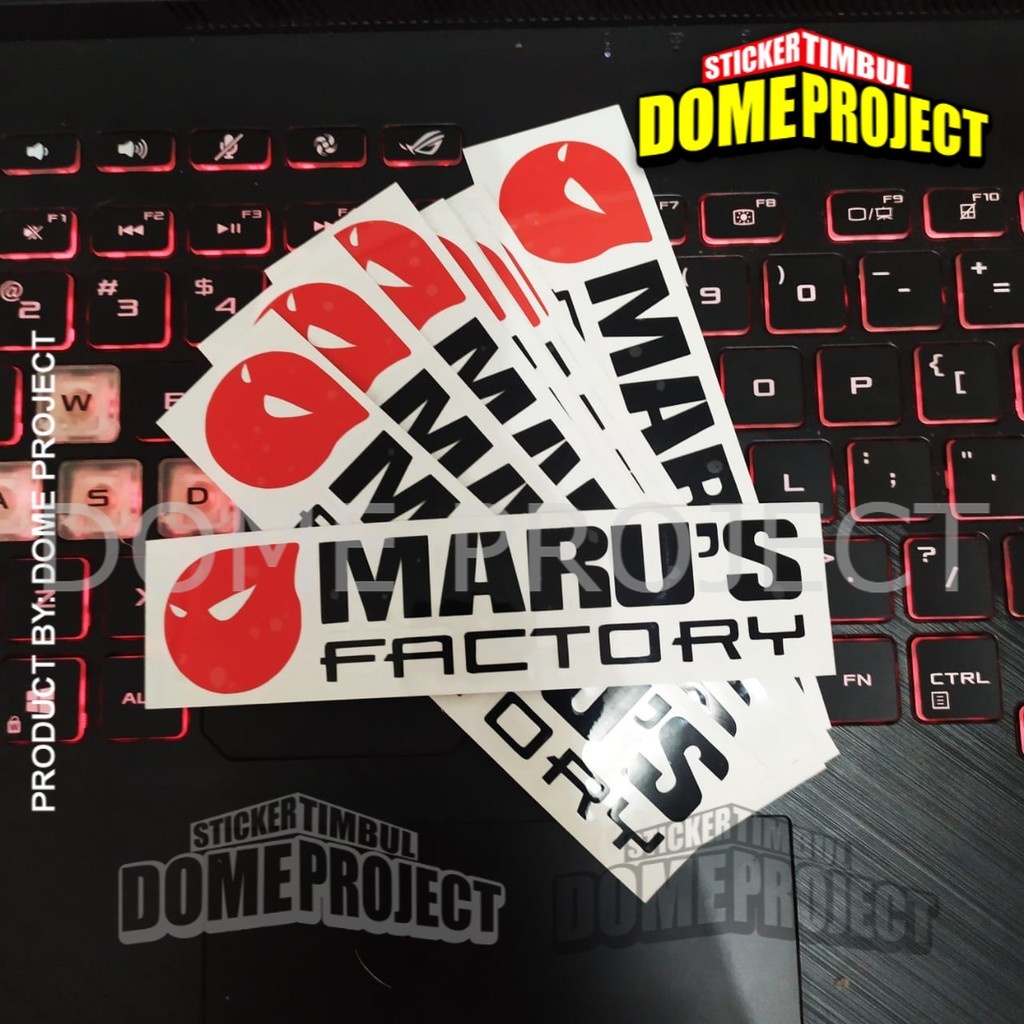 STIKER MOTOR MARUS FACTORY STIKER CUTTING STIKER MOTOR STIKER AKSESORIS SEPEDA MOTOR