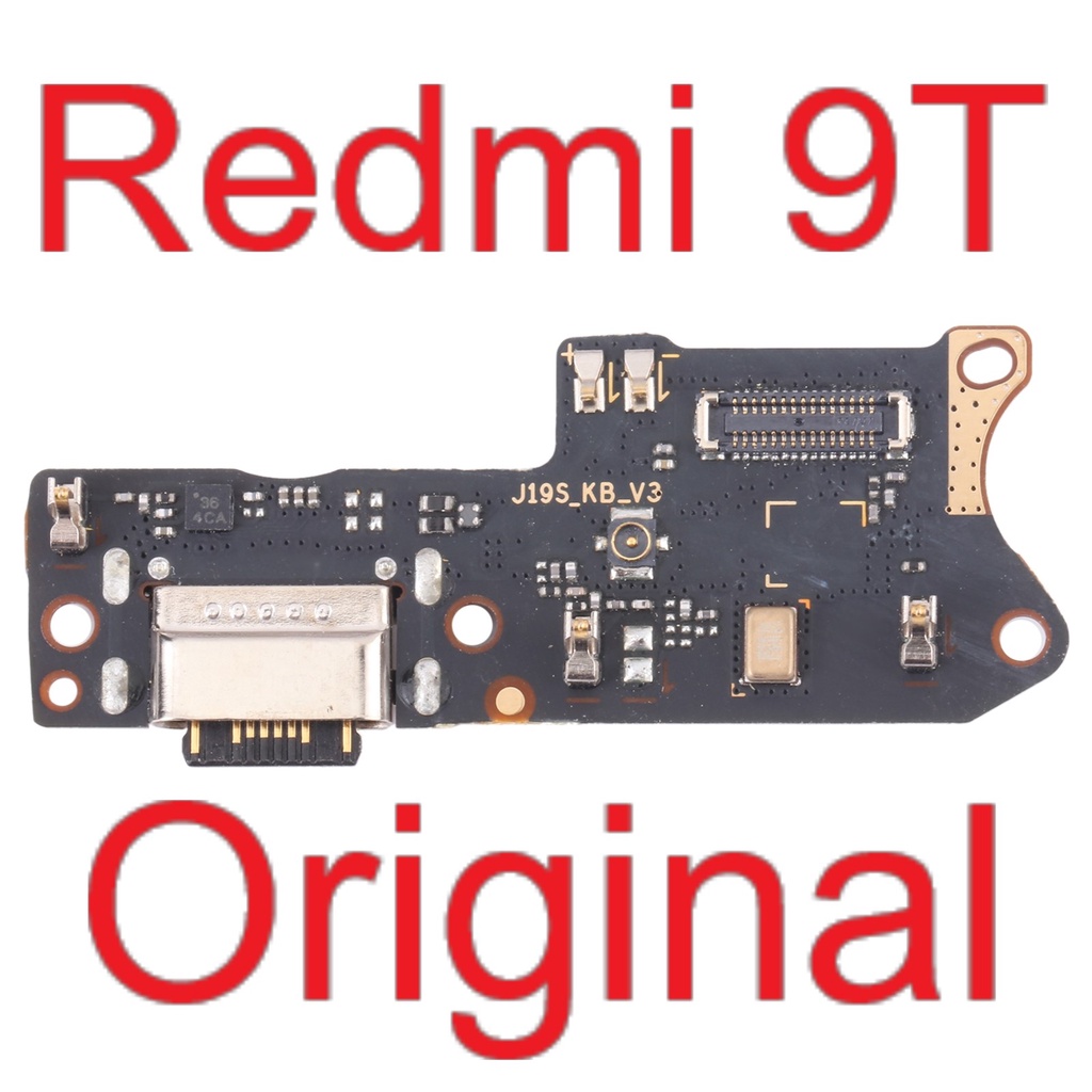 Original Board Konektor Charger - Microphone Mic - Xiaomi Redmi 9T