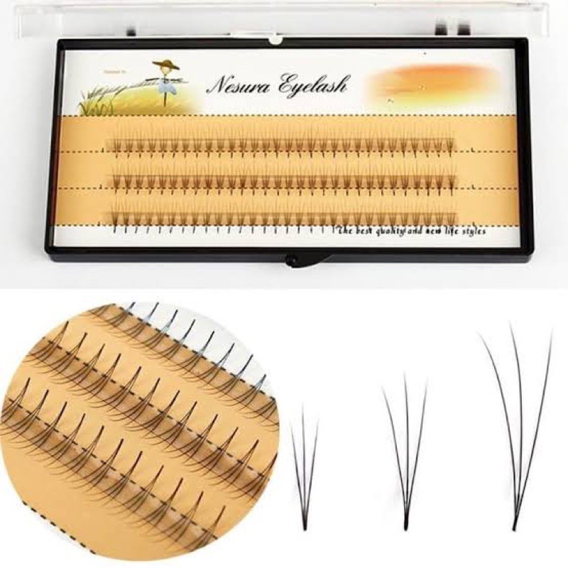 NESURA 3D 5D 6D 10D eyelash extension bulu mata russian eyelash sambung bulu mata