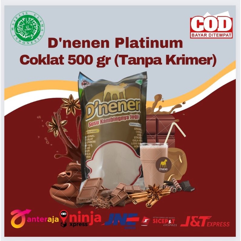 

Susu Kambing Etawa Bubuk D'nenen Platinum Coklat 500gr (Tanpa Krimer)