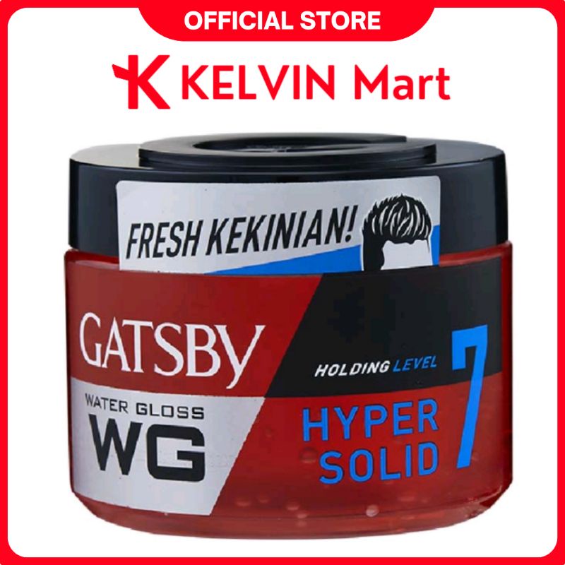 Minyak Rambut GATSBY Water Gloss Hyper Solid (merah) pck 300g | KELVIN Mart