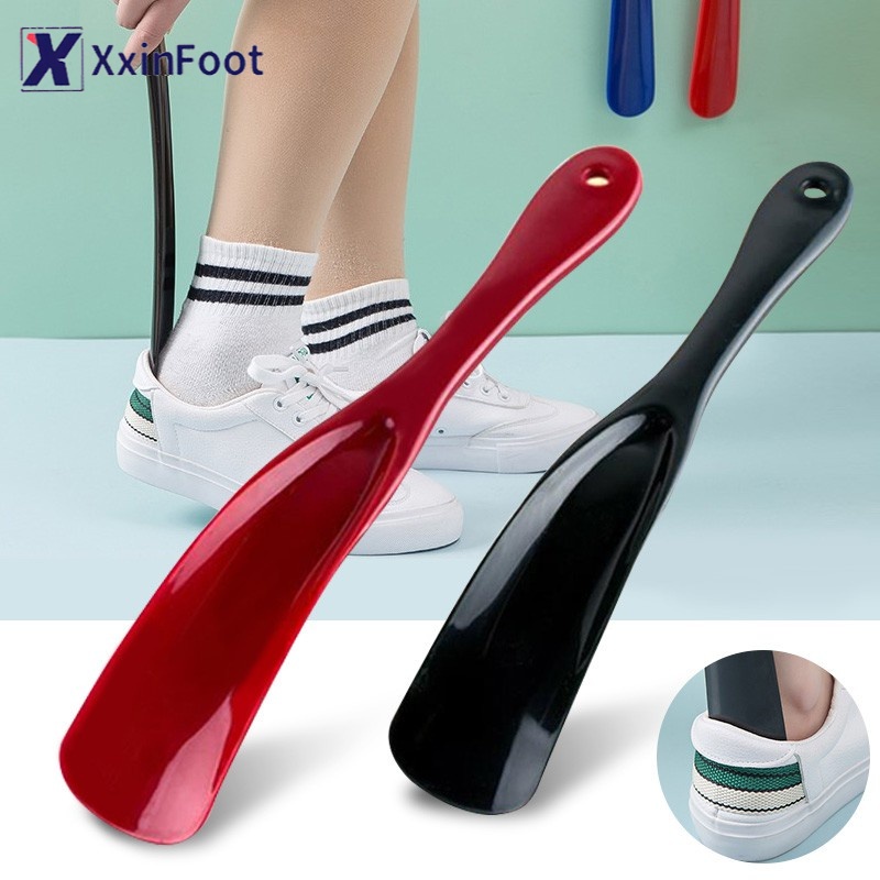 1 Pcs Profesional Pengangkat Sepatu 19 Cm Tanduk Sepatu Plastik Sepatu Tanduk Sendok Bentuk Shoehorn