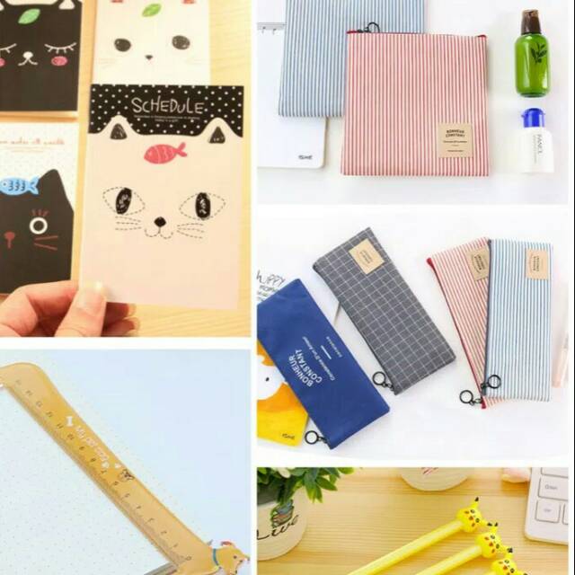 

Bundle Pouch Bonheur,T.Pensil Bonheur,Pen Pikachu,Ruler Dog,Buku Cat