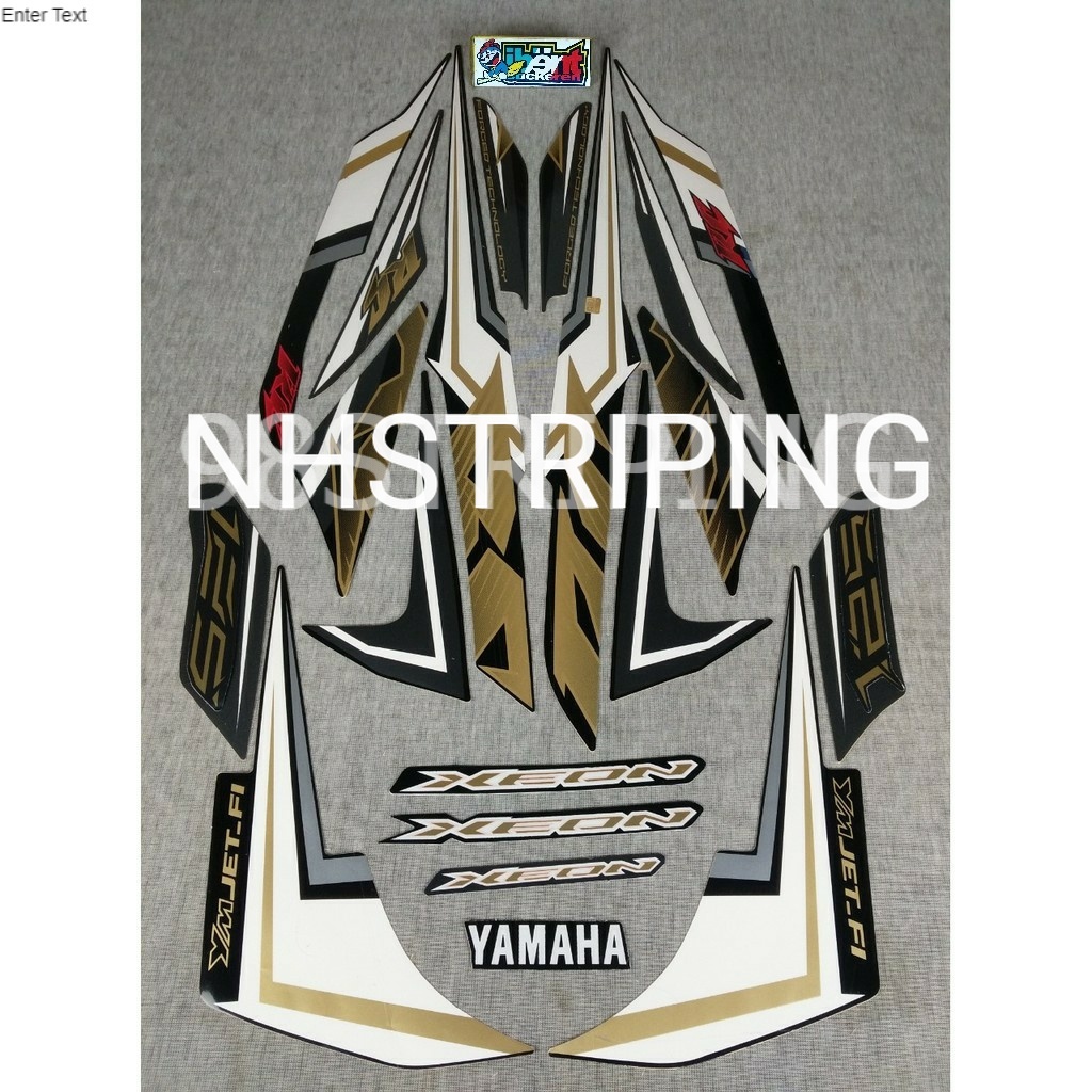 STRIPING XEON RC HITAM TAHUN 2013  POLET ORI YAMAHA