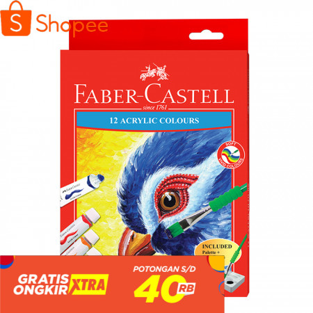 

Faber Castell Acrylic 12ml x 12warna