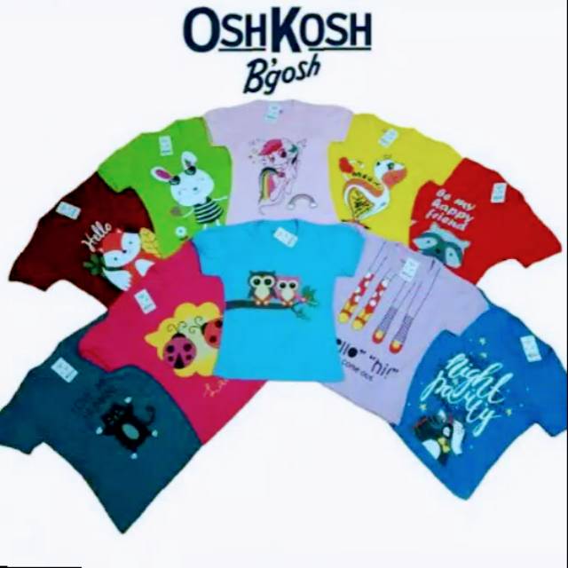 Kaos OshKosh B'gosh Anak Perempuan size 2-10