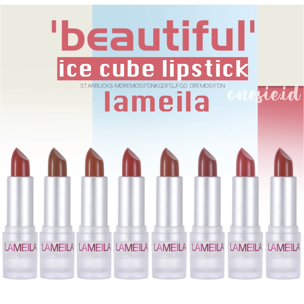 LAMEILA Ice Cube Lipstick Matte Lipstik Tahan Lama 8 Warna LA080 2029