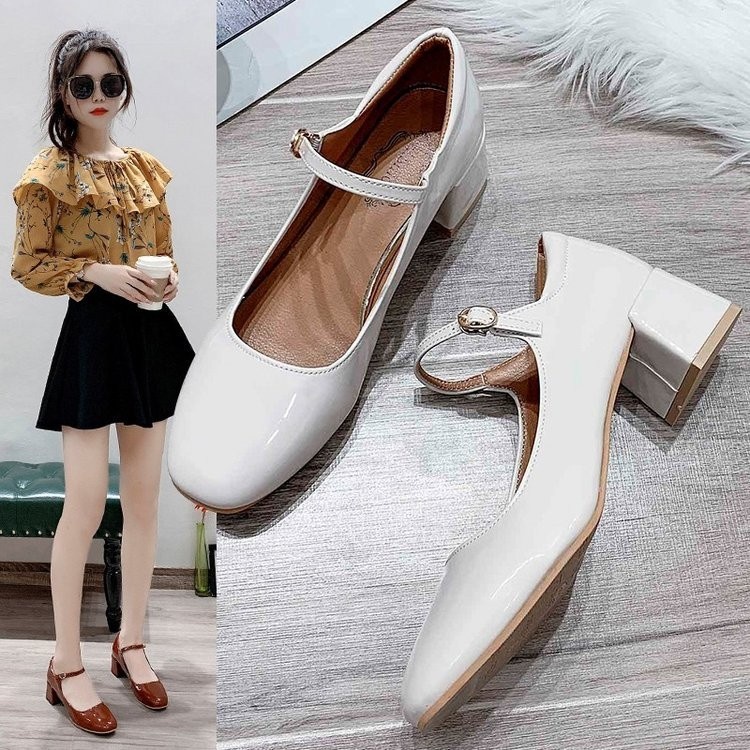 [LC] [1444] Sepatu Heels 8805 Polos Kilat Glossy CANTIK ELEGAN Sepatu Hak Sepatu Kerja Platform Pesta Impor Batam