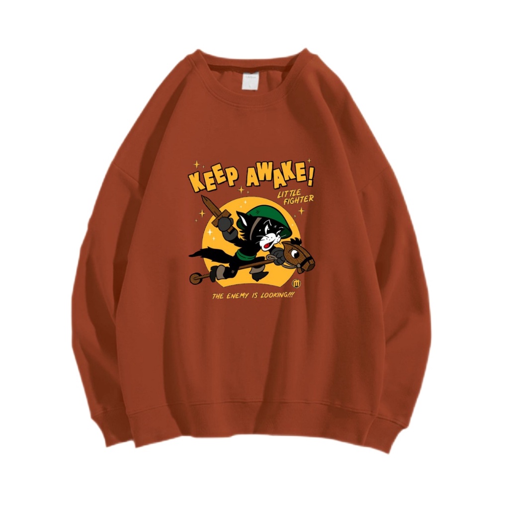 KEEP AWAKE! SWEATER CREWNECK PRIA WANITA  Size M-XXL ANAIRA