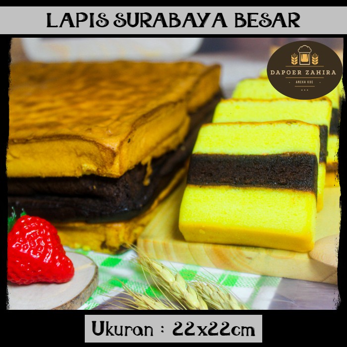 

Lapis Surabaya BESAR 22x22cm / Kue Lapis Surabaya Resep Khas Nenek Moyang