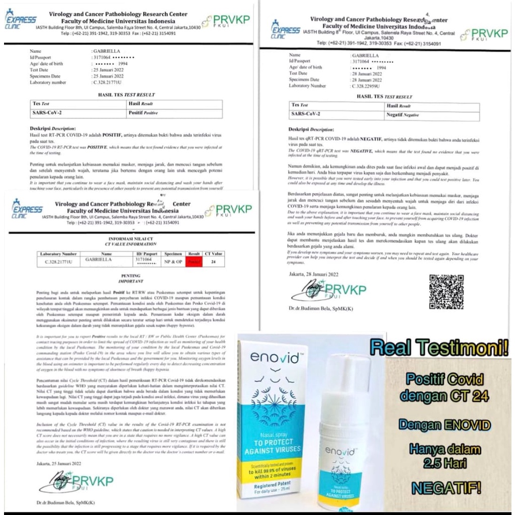Enovid Daily Nose Sanitizer