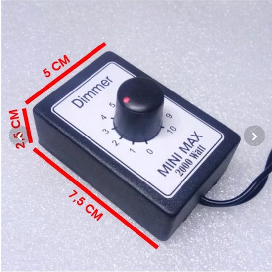 dimmer / dimer / dimer ac 2000 watt murah / dimmer pengatur kecepatan / Mini MAX Dimmer 2000 W Penga