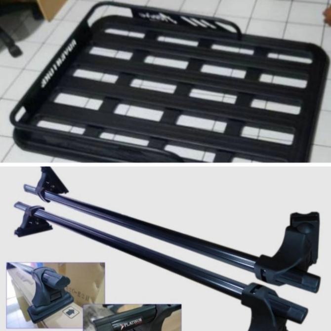 Paket Roof Rack / Rak Bagasi Dan Cross Bar Jepit Body Ford Ranger