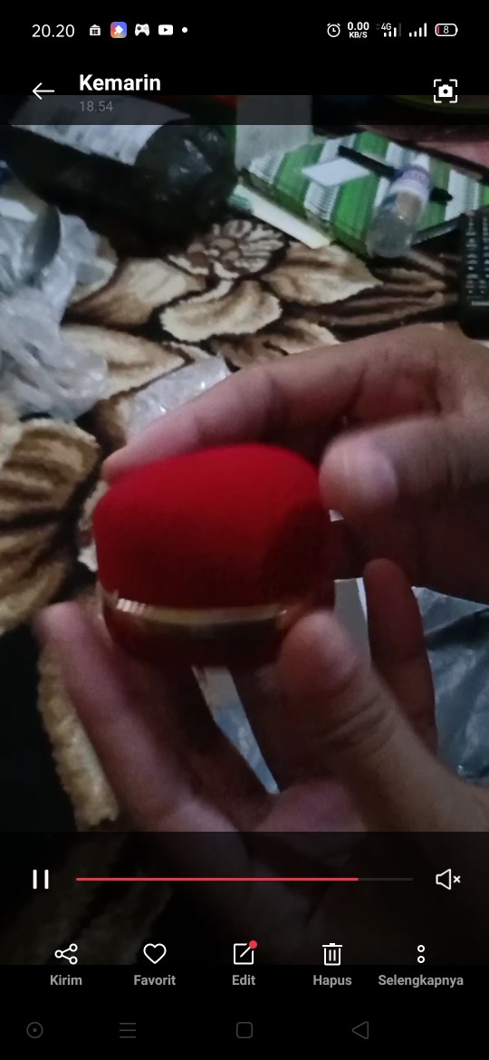 Tempat Cincin Sepasang / Kotak Cincin Tunangan Singel Dan Couple Love Beludru / Ring Box