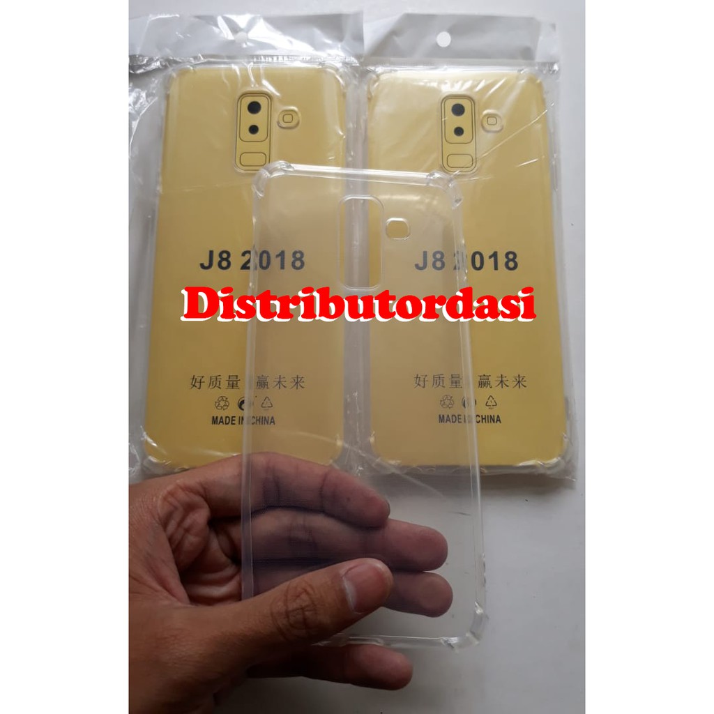 anticrack SOFTCASE CASE TPU SILIKON CASING samsung j8 2018 ready stok