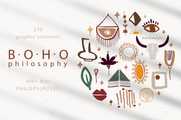 Boho Philosophy Collection - Vector Designs