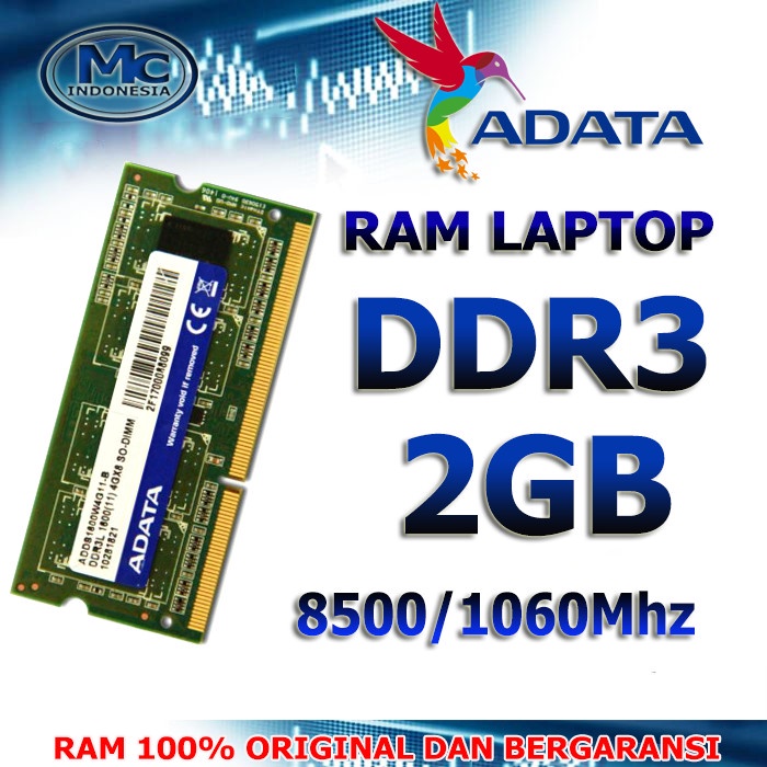 Memory RAM Laptop DDR3 2GB PC-8500