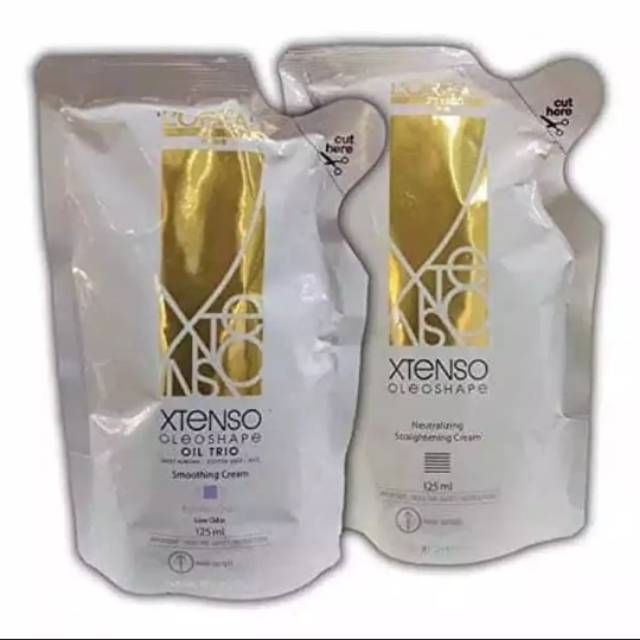 LOREAL XTENSO Smoothing / Pelurus Rambut 125ml - Mini Sachet exp 2026