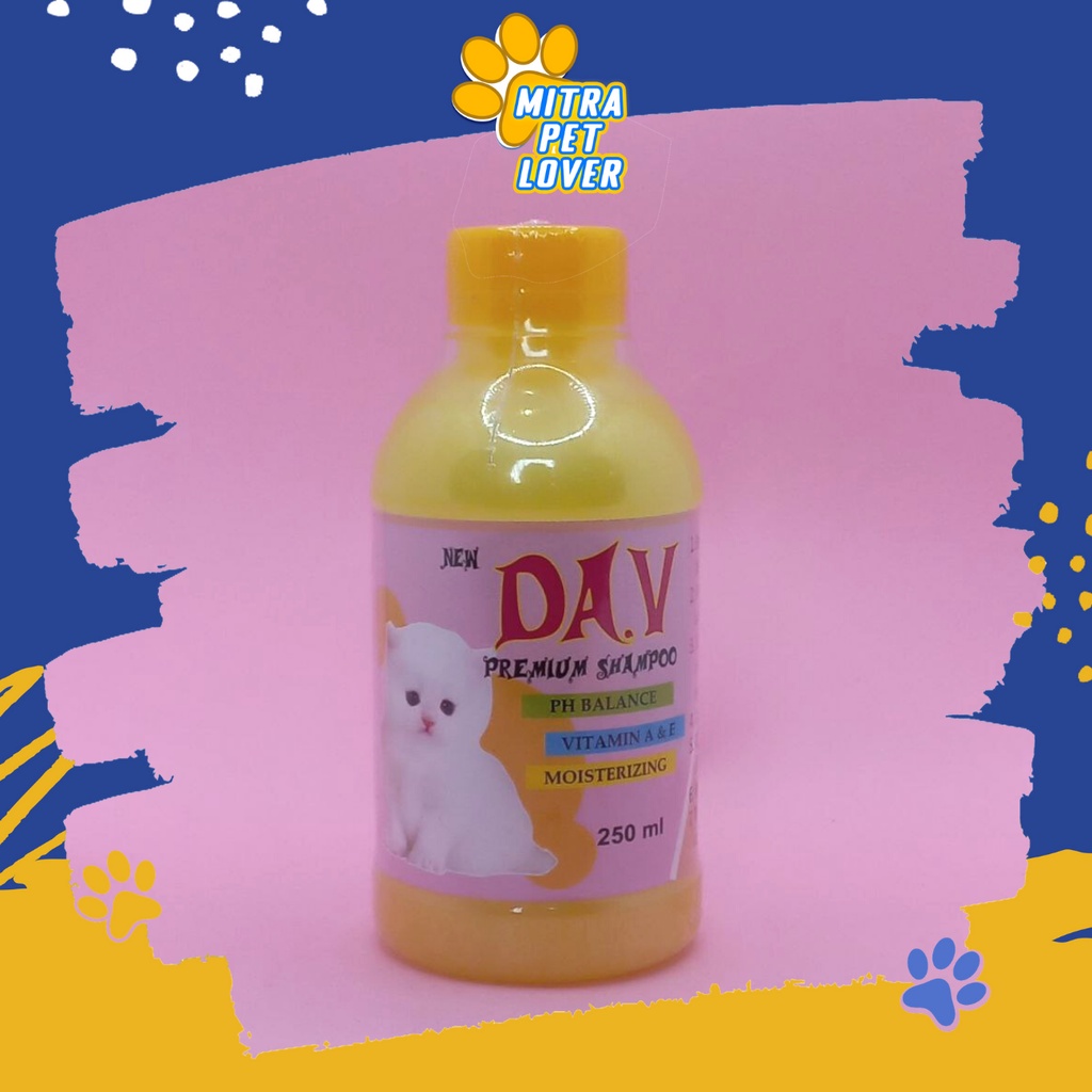 SHAMPO KUCING - DAV CAT SHAMPOO 250 ML ORIGINAL - DENGAN PH BALANCE DAN MOISTERIZING SAMPO UNTUK CAT KITTEN WANGI TAHAN LAMA AWET BERSIH SEHAT PET ANIMAL HEALTHCARE AND VETERINARY TAMASINDO KESEHATAN DAN VITAMIN HEWAN BINATANG PELIHARAAN MITRAPETLOVER