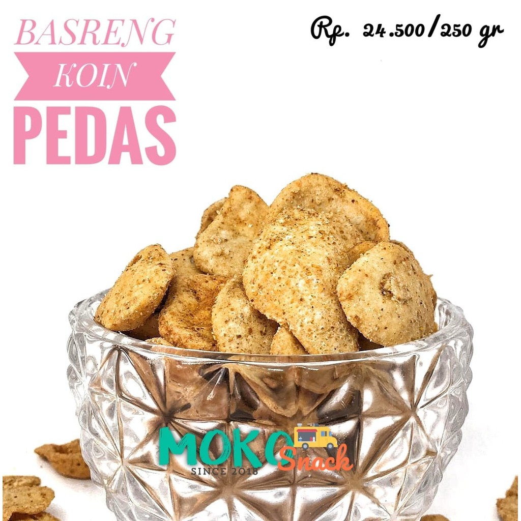 

Snack Cemilan Basreng Koin Pedas 1 Kg