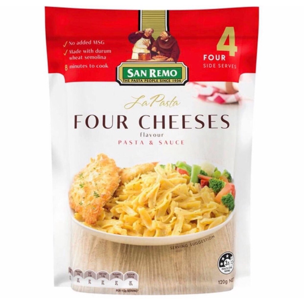 SAN REMO La Pasta Four Cheese 120 Gr