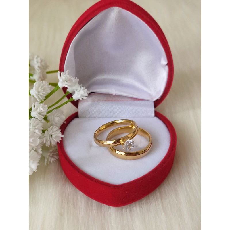 Cincin Couple Permata Cincin Nikah Cincin Tunangan Pria dan Wanita