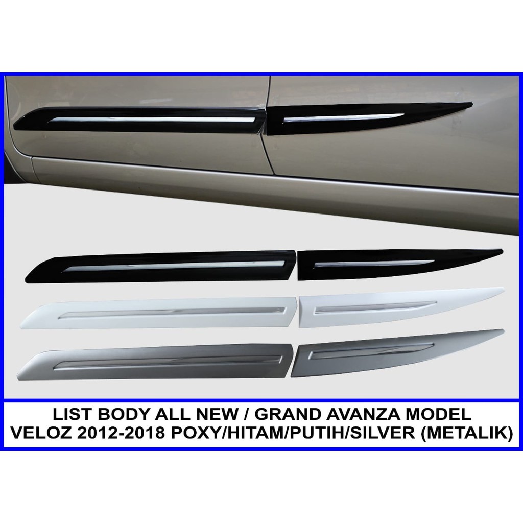 List body Warna Body mobil Avanza/Xenia 2012 - 2018
