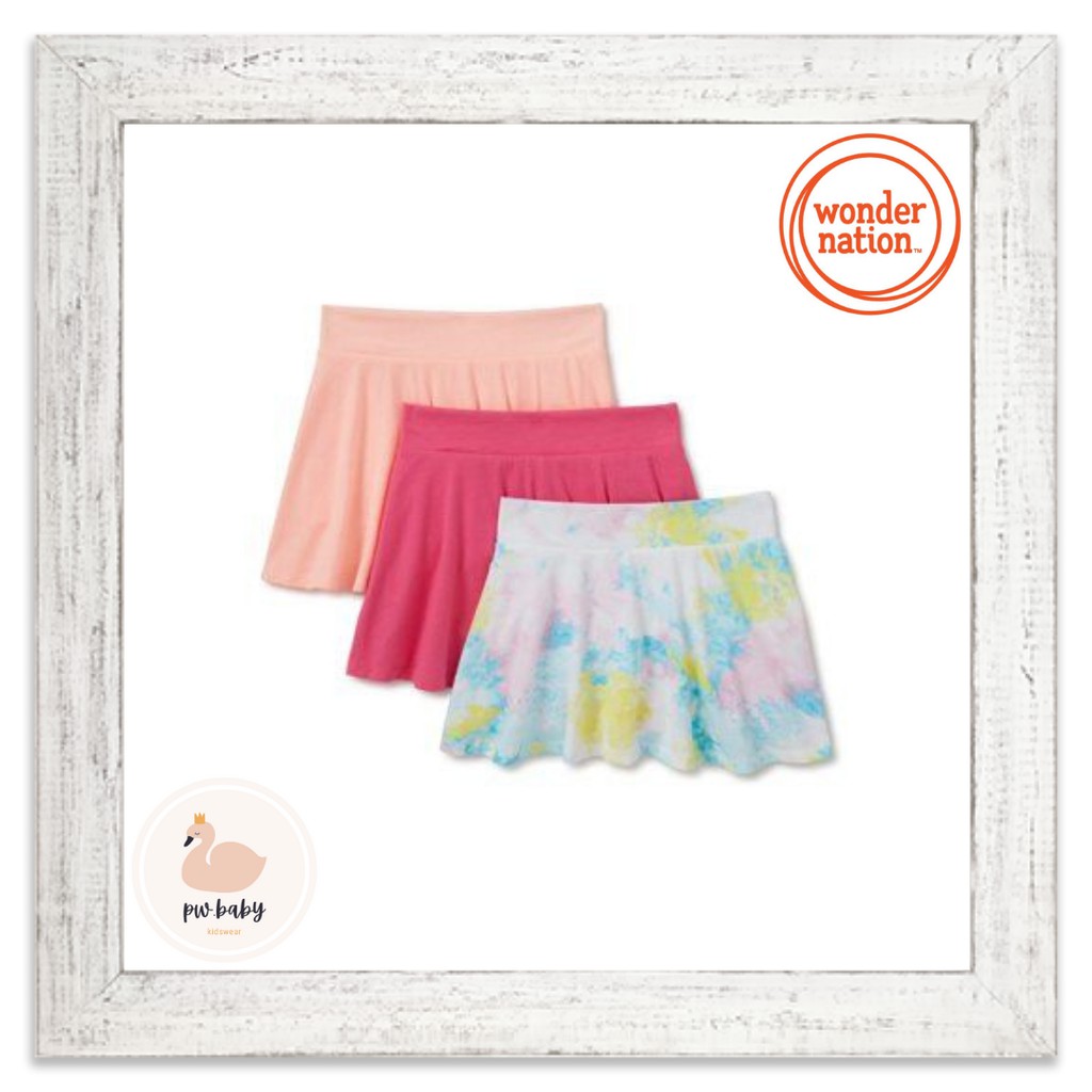 Rok Anak Wonder Nation | Skort Wonder Nation Girls (Ada daleman)