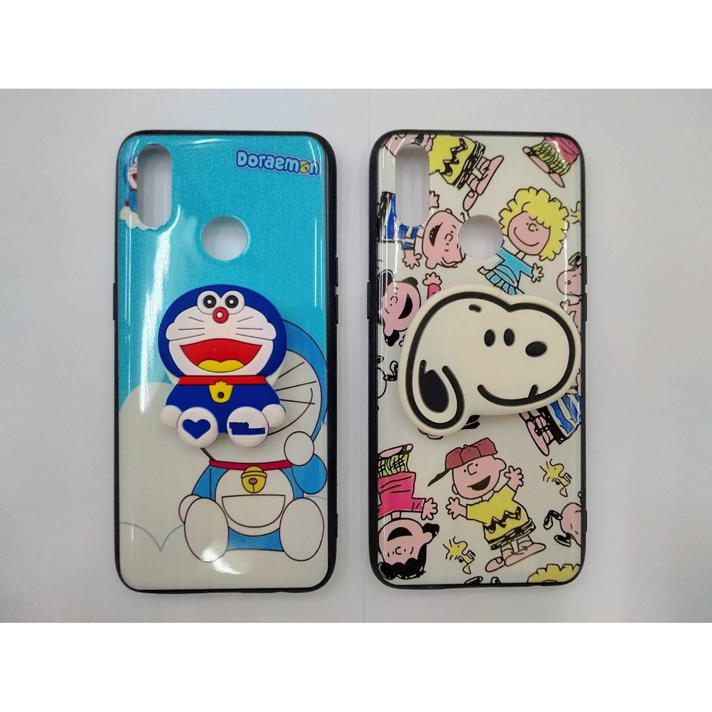 Case REALME 3 PRO Case Fuze Glass Plus Popsocket Karakter