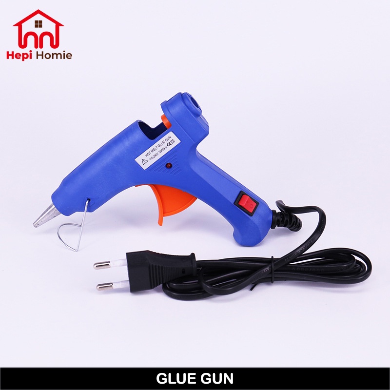 [HH] HOT MELT GLUE GUN 20 WATT / PISTOL LEM TEMBAK CEPAT PANAS STICK REFILL