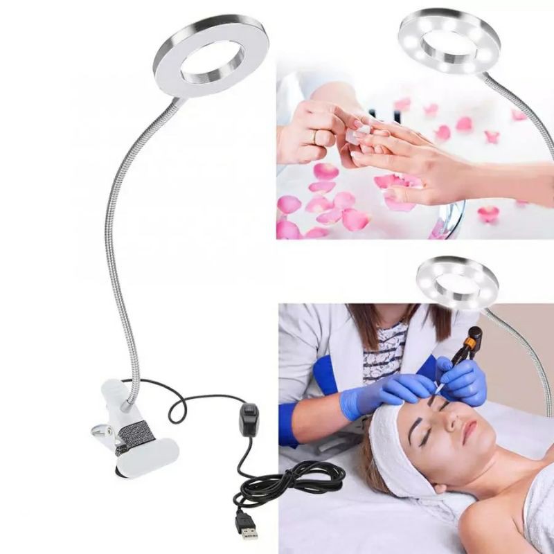 Portable Lampu led meja untuk penerangan salon alis manicure ekstential bulu mata baca