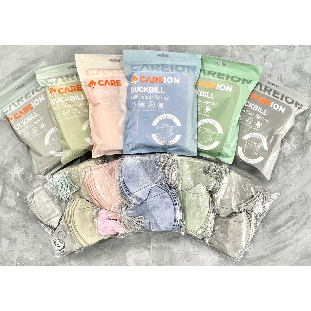 FULL COLOURS SERIES 4PLY DB CAREION /50- MASKER DUCKBILL 4PLY 3PLY CAREION MURAH