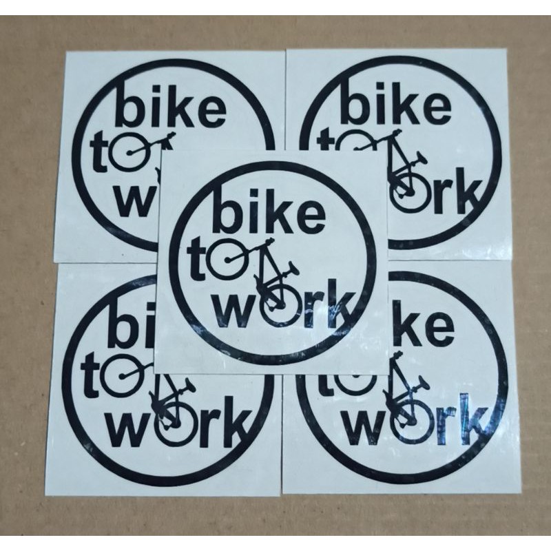 

Stiker Bike To Work