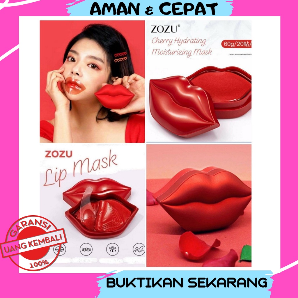 ZOZU LIP MASK / MASKER PERAWATAN BIBIR HITAM PELEMBAB BIBIR KERING
