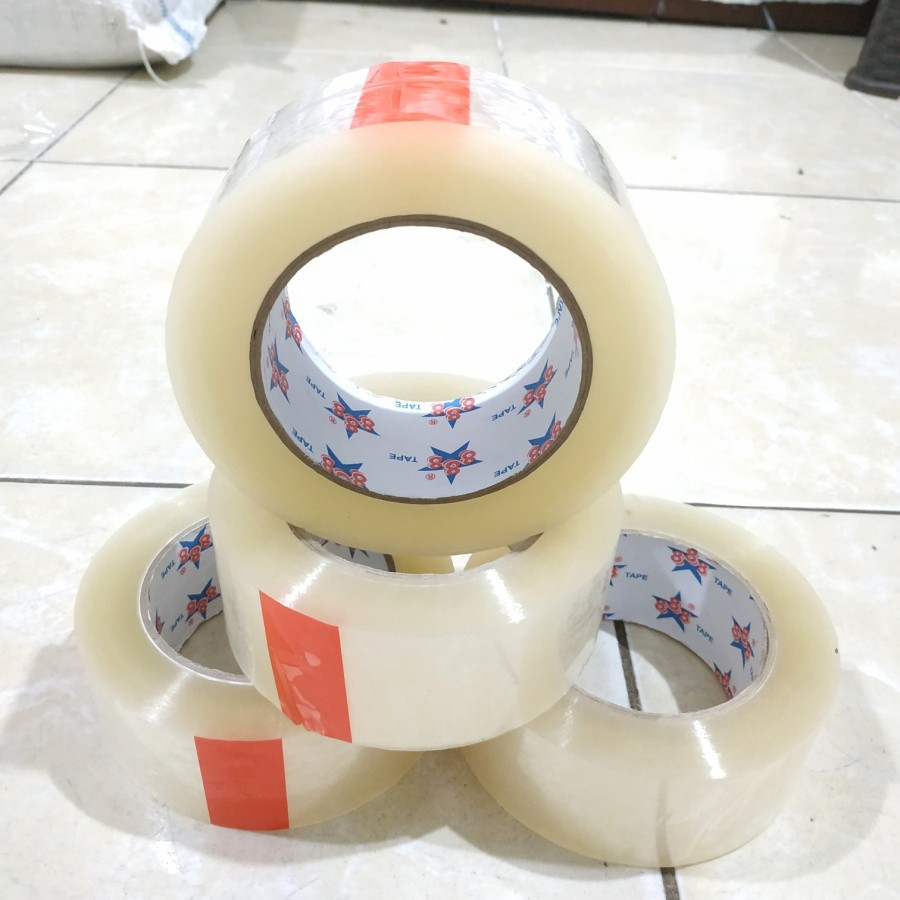 

lakban bening 200 yard isi 6 biji - solatip - selotip - solasi - perekat-pelekat -solatape
