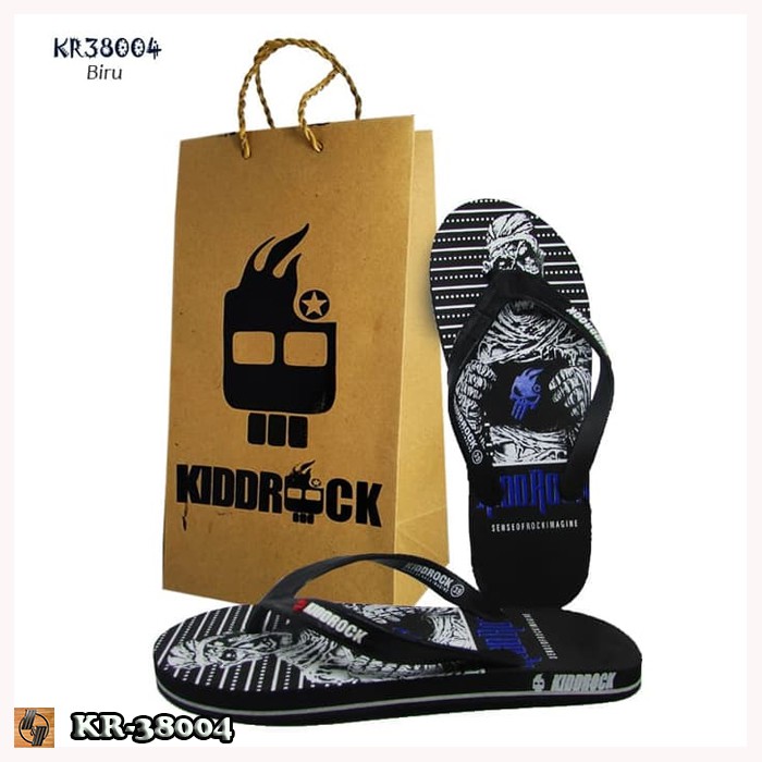  Sandal Jepit Distro  Motif Kiddrock Size 38 42 KR38004 