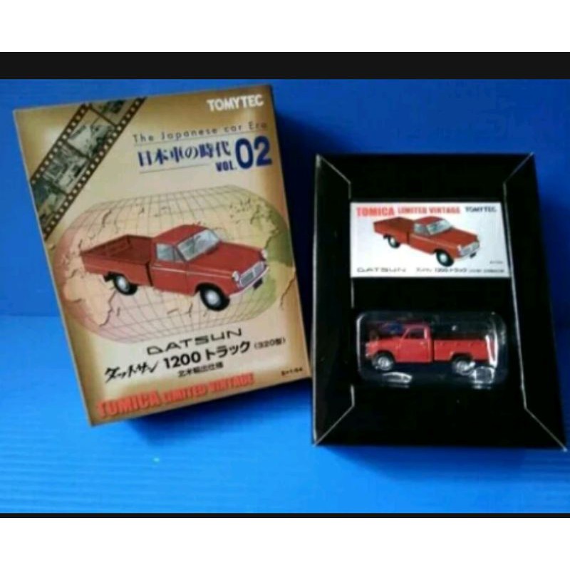 Tomica limited Vintage book TLV ban karet datsun pickup