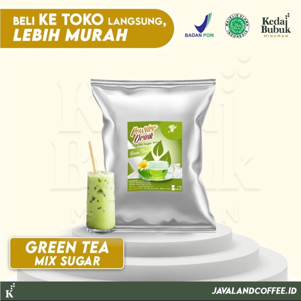 

Bubuk Minuman Mix Sugar Green Tea 1kg
