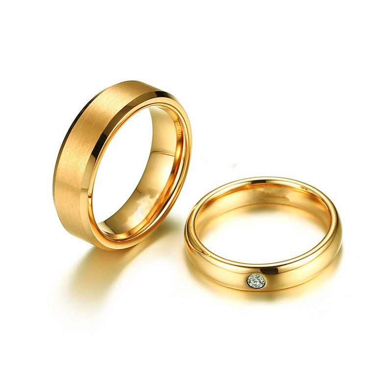 [ BARU ] Cincin Couple  Perhiasan Titanium Couple Ring Tunangan / Nikah / Pasangan / Kawin C096