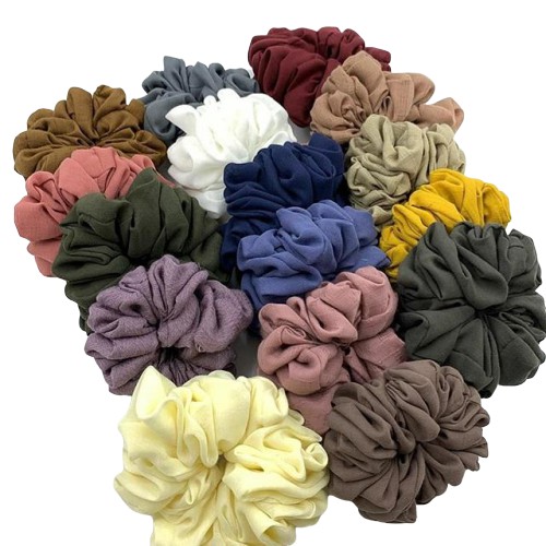 CEPOLAN Scrunchie Ikat Rambut Kain Wanita Size Jumbo dan Standart Termurah