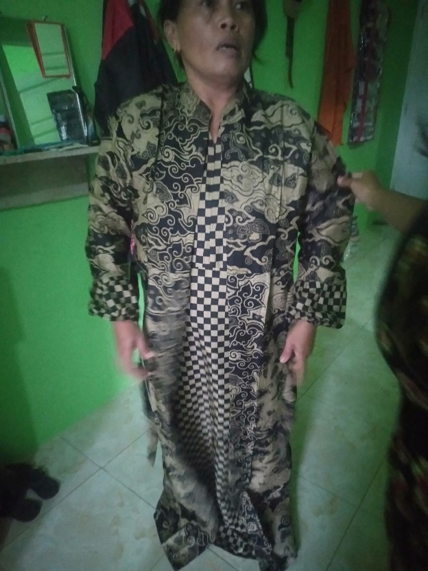 Gamis Batik Sriwedari Maxi Bumil/busui Katun Sogan Allsize & Jumbo
