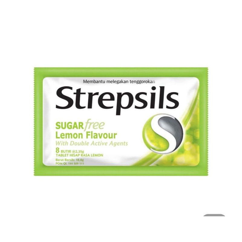 

Strepsils Permen Pelega Tenggorokan Sugar Free Lemon 18,8 g