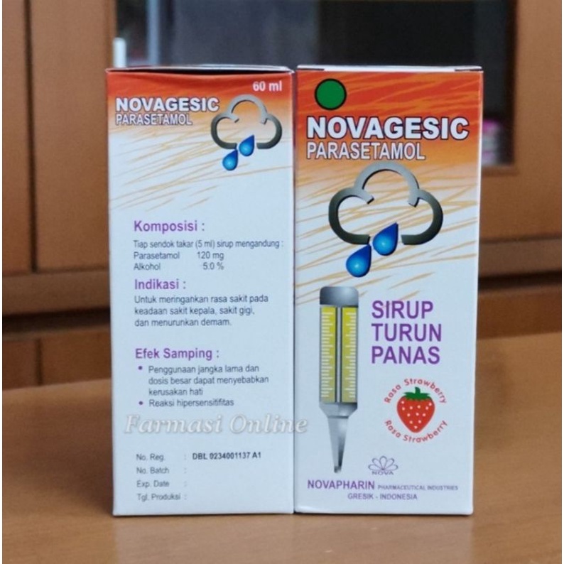 Novagesic Paracetamol Sirup 60ml Shopee Indonesia